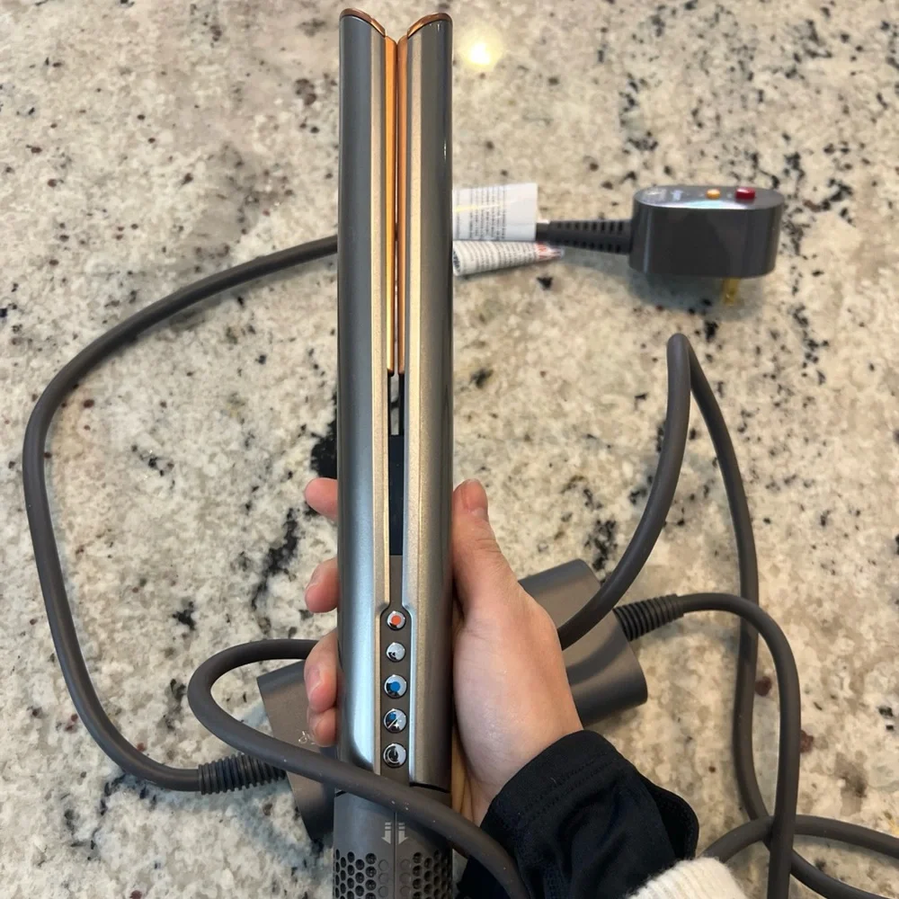 Dyson Hair Straightener in Gray and Copper